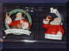 1992  1934 Santa in Ring Season's Greetings & 1949Santa with Ribbon Merry Christmas And a Happy New Year1.JPG (75014 bytes)