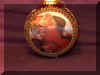 Circa 1960 Red Ball with Silk Santa A Merry Christmas calls for Coke.JPG (67845 bytes)